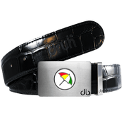 Arnold Palmer Ballmarker Golf Belt Crocodile Leather Black