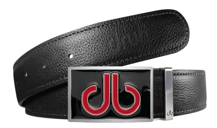 Black / Double Infill Full Grain Leather Belts Druh Belts and Buckles | US & Canada