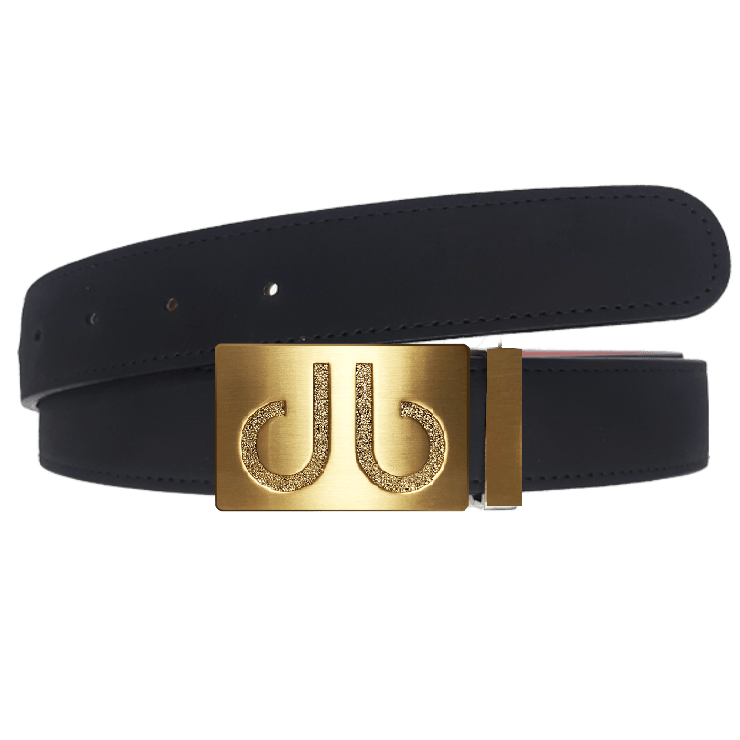  Gold Emboss Nubuck (Suede) Leather Belts Druh Belts USA
