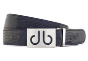 Black Lizard / Infill Lizard Leather Belts Druh Belts and Buckles | US & Canada