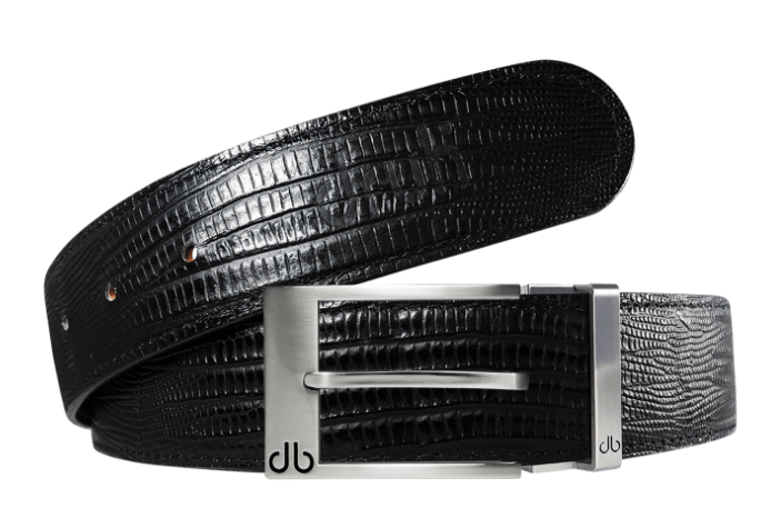 Black Lizard / Prong Lizard Leather Belts Druh Belts and Buckles | US & Canada