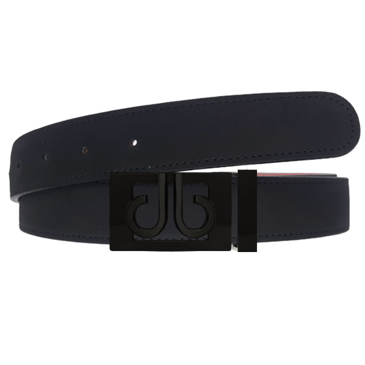 Black / Matte Black Nubuck (Suede) Leather Belts Druh Belts USA