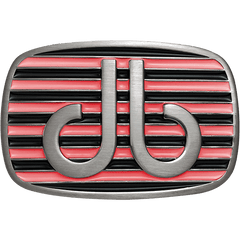 db Stripe Buckle - Black and Pink
