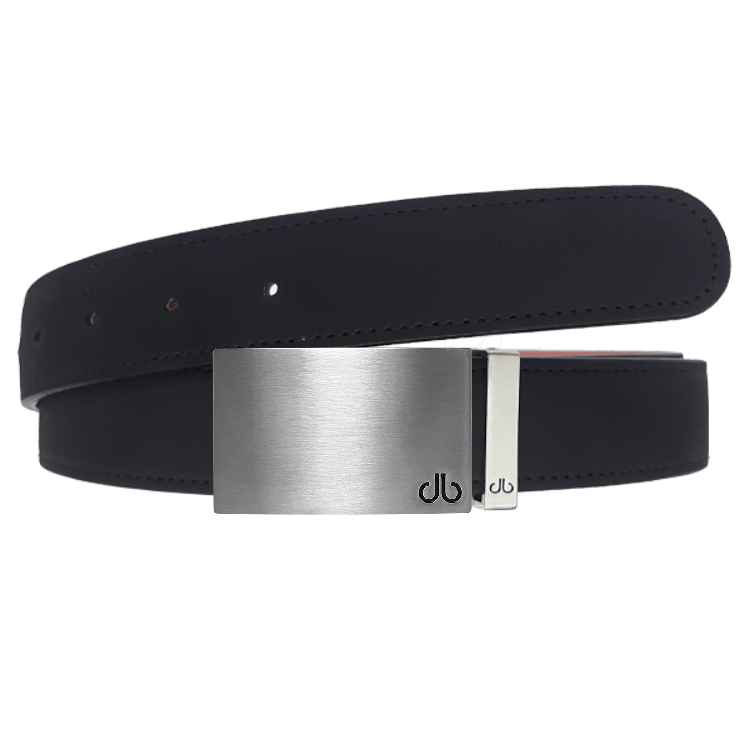  Silver Block Nubuck (Suede) Leather Belts Druh Belts USA