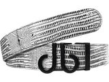 Black & White Lizard / Icon Lizard Leather Belts Druh Belts and Buckles | US & Canada