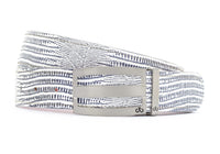 Black & White Lizard / Three Bar Lizard Leather Belts Druh Belts and Buckles | US & Canada