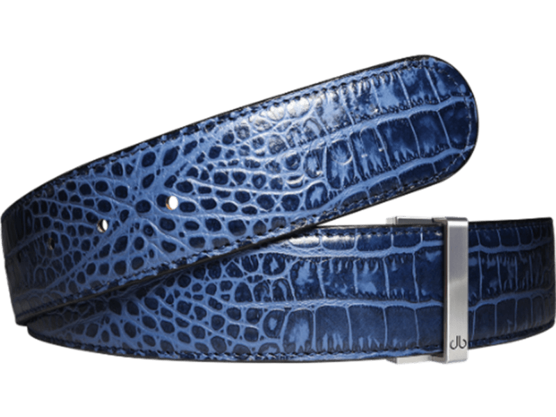 Blue Crocodile Leather Collection Druh Belts USA