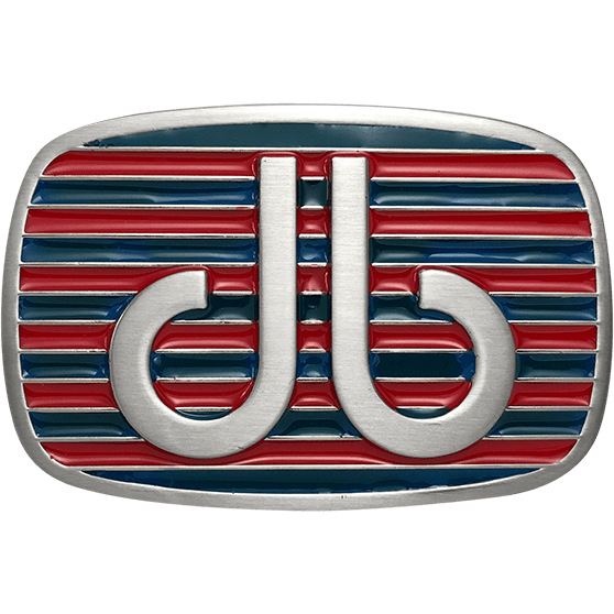db Stripe Buckle - Blue and Red