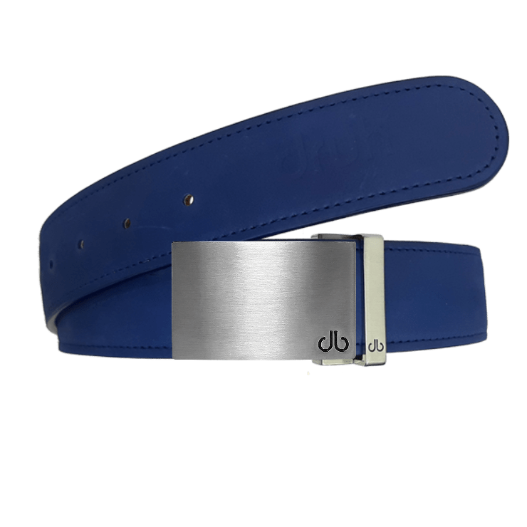  Silver Block Nubuck (Suede) Leather Belts Druh Belts USA
