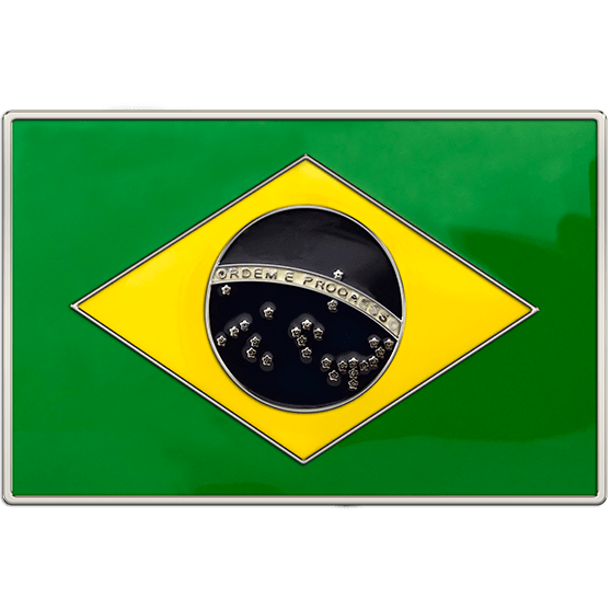 Brazil Flag Buckle