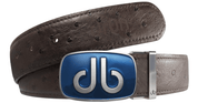 Brown / Big Ostrich Leather Belts Druh Belts and Buckles | US & Canada