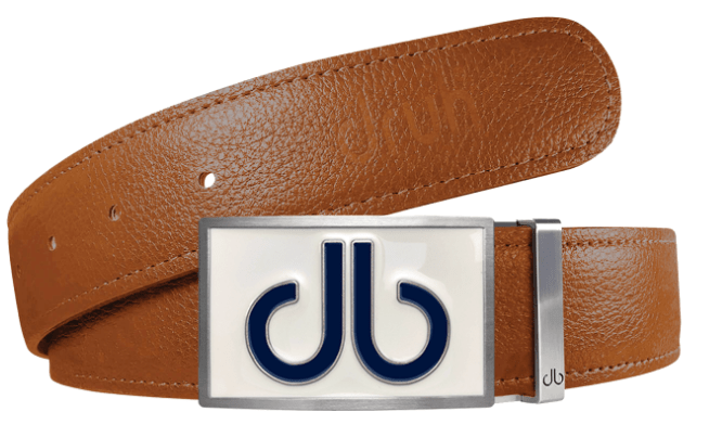 Brown / Double Infill Full Grain Leather Belts Druh Belts and Buckles | US & Canada