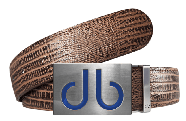 Brown Lizard / Infill Lizard Leather Belts Druh Belts and Buckles | US & Canada