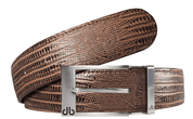 Brown Lizard / Prong Lizard Leather Belts Druh Belts and Buckles | US & Canada