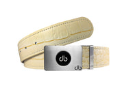 Cream / Ballmarker Crocodile Leather Belts Druh Belts USA