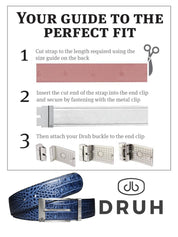 Crocodile Brown Belts Druh Belts USA
