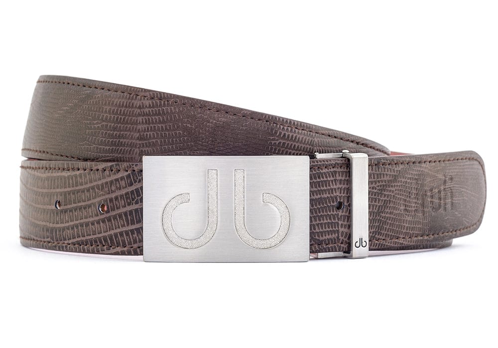 db Cut Out Lizard Brown Belts Druh Belts and Buckles | US & Canada