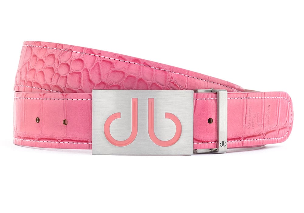 db Infill Pink Crocodile Pink Belts Druh Belts USA