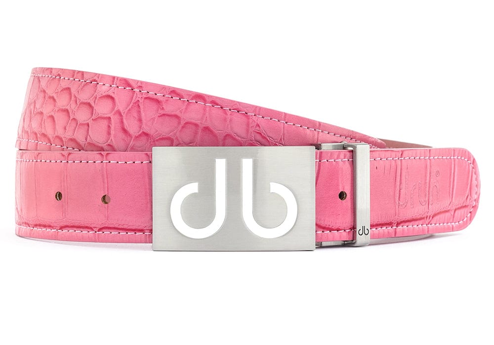db Infill White Crocodile Pink Belts Druh Belts USA