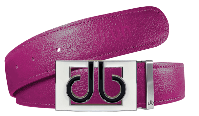 Fushcia / Color Thru Full Grain Leather Belts Druh Belts and Buckles | US & Canada
