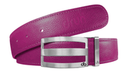 Fushcia / Three Bar Full Grain Leather Belts Druh Belts and Buckles | US & Canada
