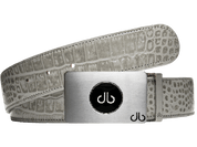 Graphite Gray / Ballmarker Crocodile Leather Belts Druh Belts USA