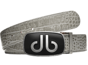Graphite Gray / Big & Gaint Crocodile Leather Belts Druh Belts USA