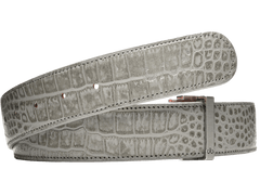 Graphite Grey Crocodile Leather Collection Druh Belts USA