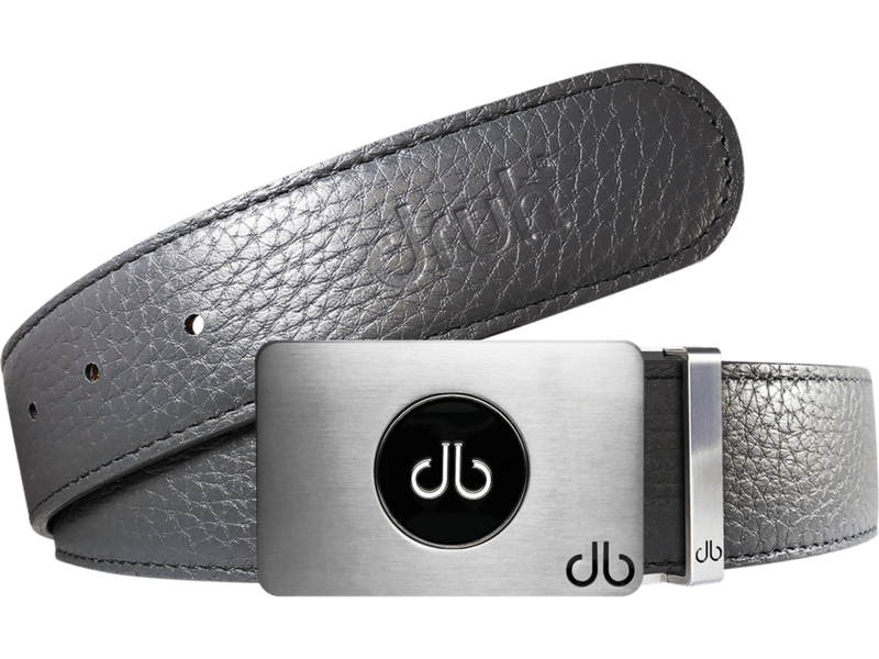 Gray / Ballmarker Full Grain Leather Belts Druh Belts and Buckles | US & Canada