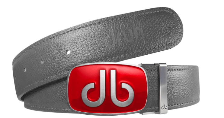 Gray / Big Full Grain Leather Belts Druh Belts and Buckles | US & Canada