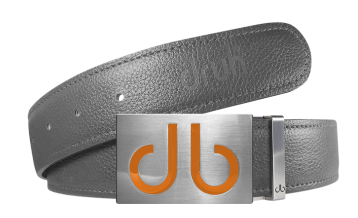 Gray / Infill Full Grain Leather Belts Druh Belts and Buckles | US & Canada