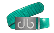 Green / Infill Snakeskin Leather Belts Druh Belts USA