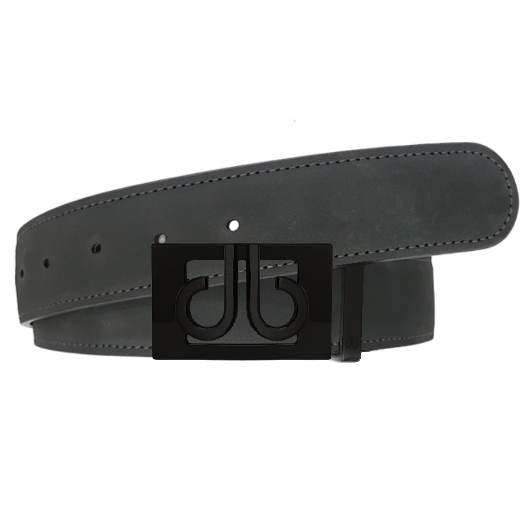  Matte Black Nubuck (Suede) Leather Belts Druh Belts USA