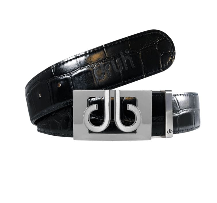 Juniors - Black Crocodile Druh Belts USA