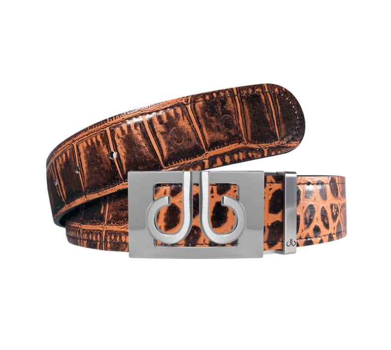Juniors - Brown Crocodile Druh Belts USA