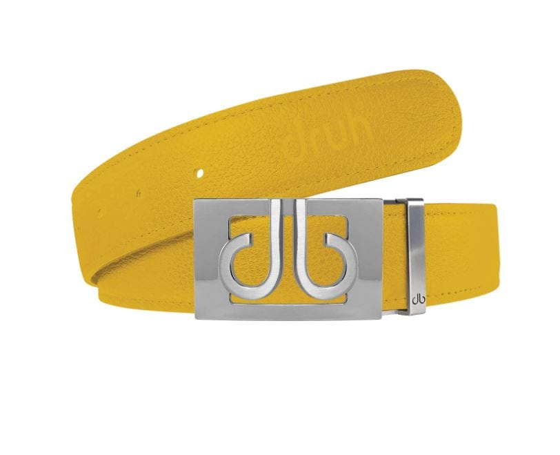 Juniors - Full Grain Yellow Druh Belts USA