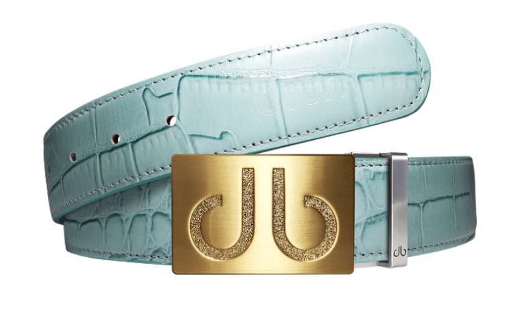 Leather Belt | Gold Designer Buckle Druh Belts USA