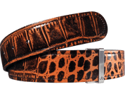 Medium Brown Crocodile Leather Collection Druh Belts USA