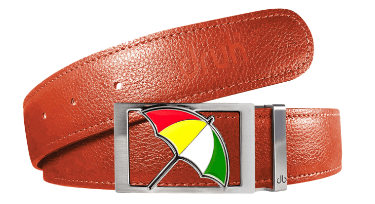 Orange / Arnold Palmer Full Grain Leather Belts Druh Belts and Buckles | US & Canada