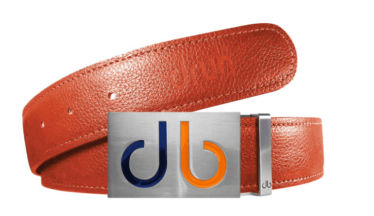 Orange / Infill Full Grain Leather Belts Druh Belts and Buckles | US & Canada