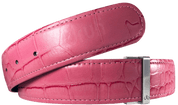 Pink Crocodile Leather Collection Druh Belts USA