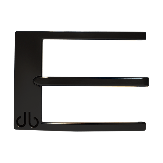 Classic Prong Buckle with Black Detail - Matte Black