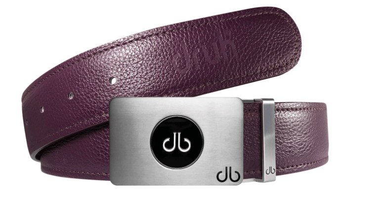 Purple / Ballmarker Full Grain Leather Belts Druh Belts and Buckles | US & Canada