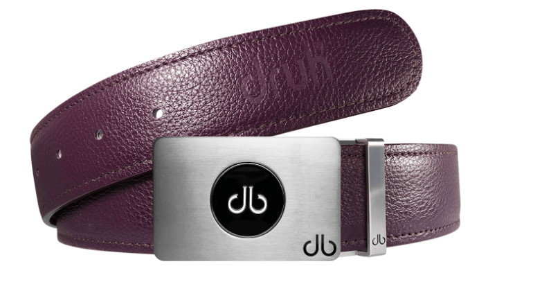 Purple / Ballmarker Full Grain Leather Belts Druh Belts and Buckles | US & Canada