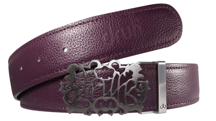 Purple / Color Thru Full Grain Leather Belts Druh Belts and Buckles | US & Canada