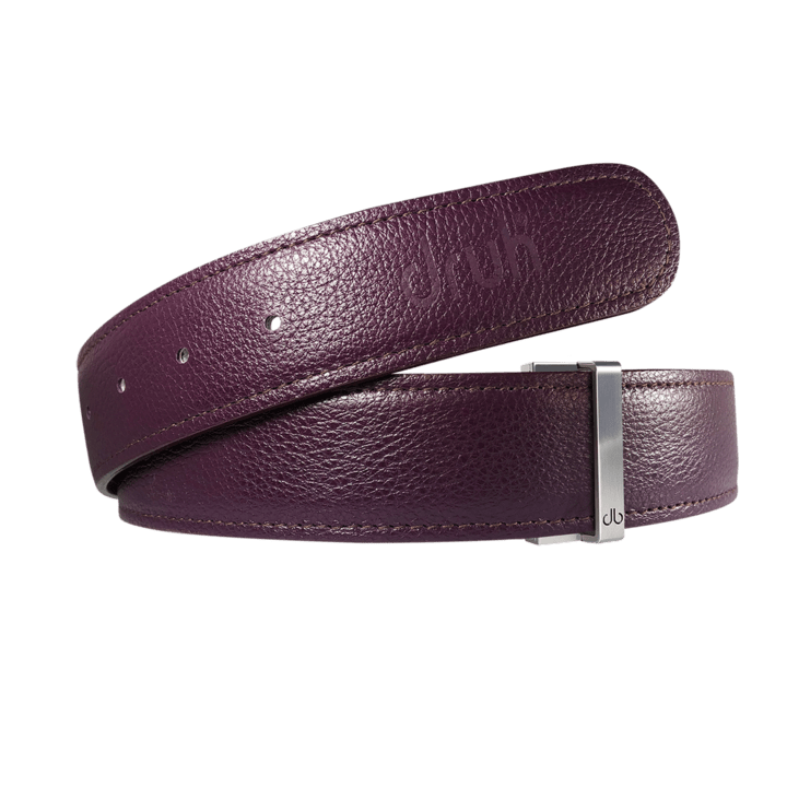 Purple Full Grain Leather Belt Straps Druh Belts USA