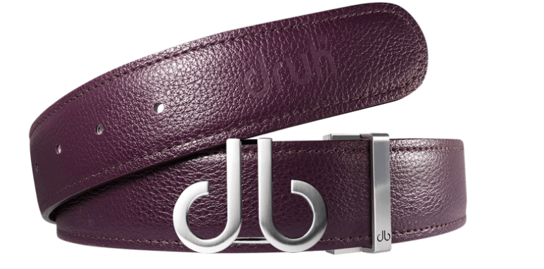 Purple / Icon Full Grain Leather Belts Druh Belts and Buckles | US & Canada