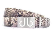 Python / Infill Snakeskin Leather Belts Druh Belts USA