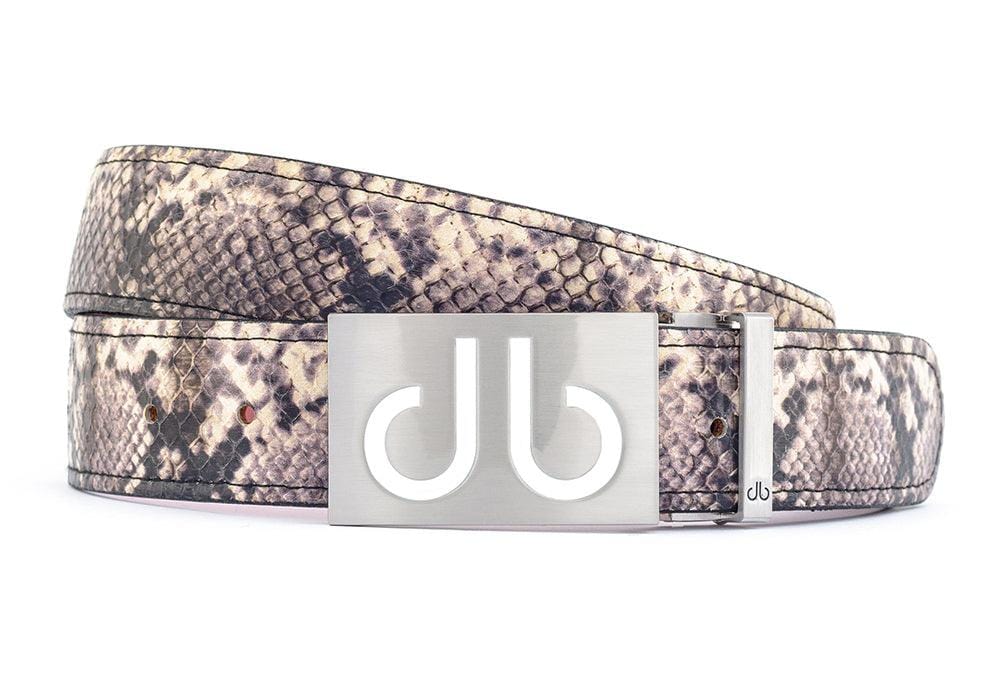 Python / Infill Snakeskin Leather Belts Druh Belts USA