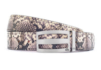 Python / Three Bar Snakeskin Leather Belts Druh Belts USA